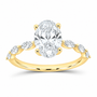 14K Yellow Gold 2 3/8 CTW Lab-Grown Diamond Oval Engagement Ring, photo 1