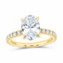 14K Yellow Gold 2 1/3 CTW Lab-Grown Diamond Oval Engagement Ring, photo 1