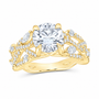 14K Yellow Gold 2 7/8 CTW Lab-Grown Diamond Round Engagement Ring, photo 1