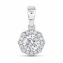 14K White Gold 1 CTW Lab-Grown Diamond Octagon Pendant