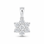14K White Gold 3/8 CTW Lab-Grown Diamond Flower Pendant, photo 1
