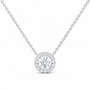 14K White Gold 1/2 CTW Lab-Grown Diamond Round Necklace, photo 1