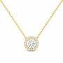 14K Yellow Gold 1/2 CTW Lab-Grown Diamond Round Necklace, photo 1