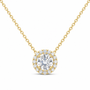 14K Yellow Gold 1 CTW Lab-Grown Diamond Round Necklace, photo 1