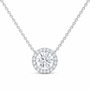 14K White Gold 2 CTW Lab-Grown Diamond Round Necklace, photo 1