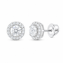 14K White Gold 1 1/2 CTW Lab-Grown Diamond Round Stud Earrings, photo 1