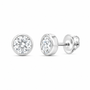 14K White Gold 1 CTW Lab-Grown Diamond Round Stud Earrings, photo 1