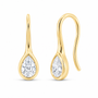 14K Yellow Gold 2 CTW Lab-Grown Diamond Pear Drop Earrings, photo 1