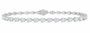 14K White Gold 7 CTW Lab-Grown Diamond Pear Bracelet, photo 1