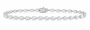14K White Gold 9 CTW Lab-Grown Diamond Pear Bracelet, photo 1