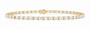 14K Yellow Gold 6 1/3 CTW Lab-Grown Diamond Emerald Bracelet, photo 1