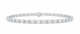 14K White Gold 11 7/8 CTW Lab-Grown Diamond Emerald Bracelet, photo 1