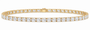 14K Yellow Gold 6 3/4 CTW Lab-Grown Diamond Radiant Bracelet, photo 1