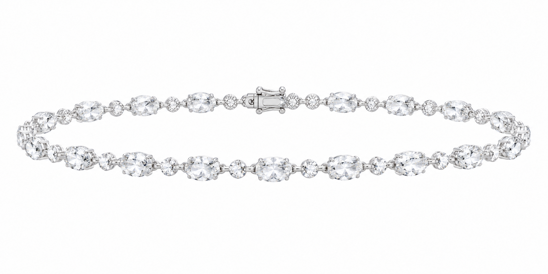 14K White Gold 5 CTW Lab-Grown Diamond Bracelet, photo 1