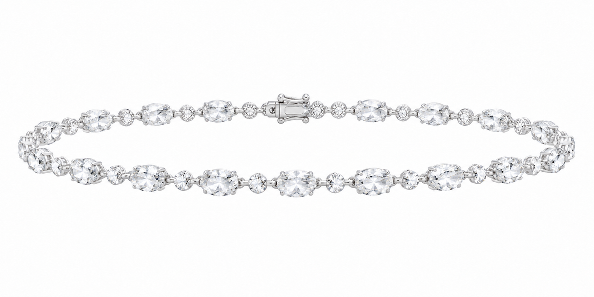 14K White Gold 5 CTW Lab-Grown Diamond Bracelet, photo 1