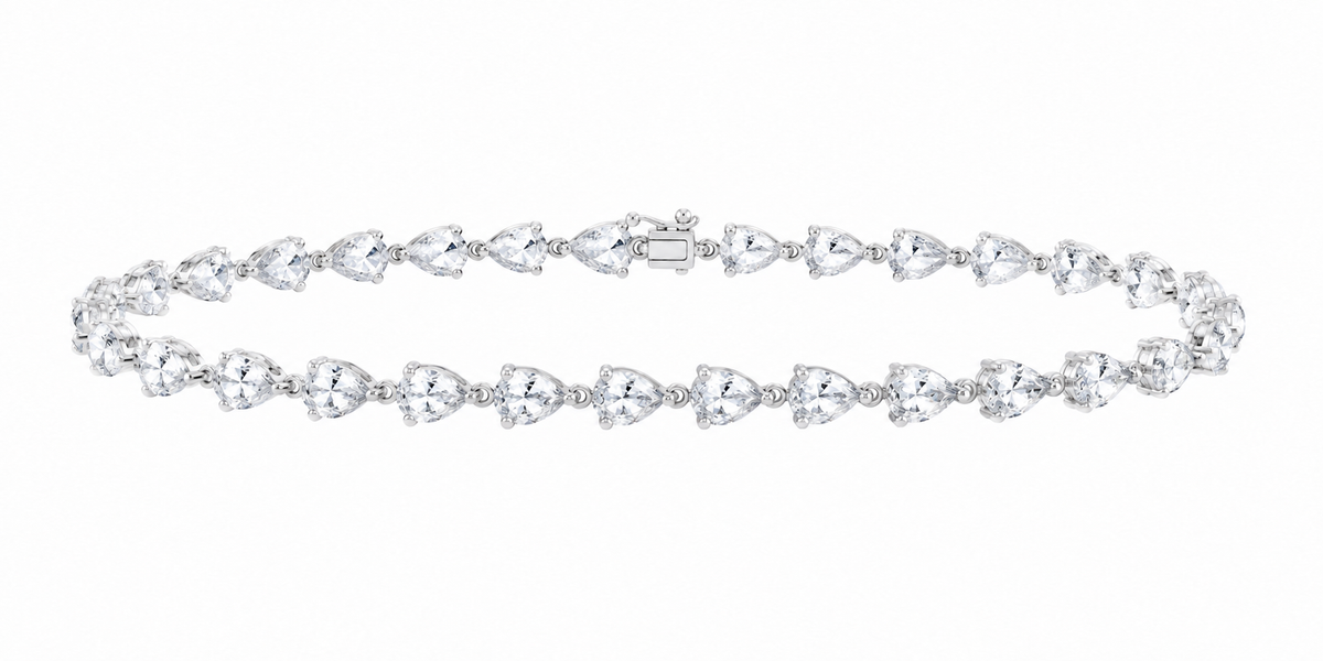 14K White Gold 5 5/8 CTW Lab-Grown Diamond Bracelet, photo 1
