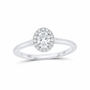 14K White Gold 1/2 CTW Lab-Grown Diamond Oval Halo Engagement Ring, photo 1