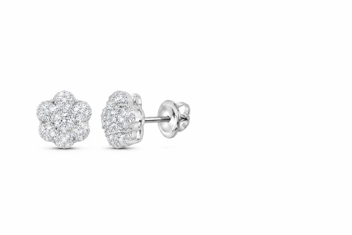 10K gold lab-grown diamond earring, supplier SKU 14176