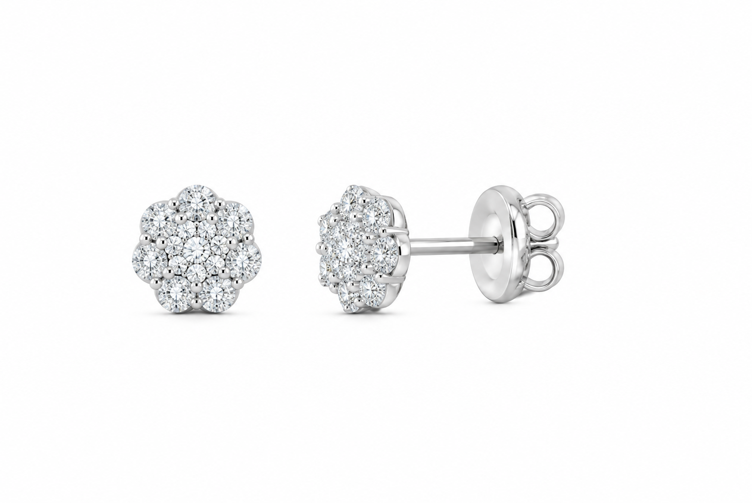 10K gold lab-grown diamond earring, supplier SKU 14187