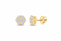 10K gold lab-grown diamond earring, supplier SKU 14199