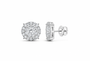 10K Gold 2 1/2 CTW Lab-Grown Diamond Round Cluster Men's Stud Earrings SKU 10986