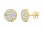 10K Yellow Gold 2 1/3 CTW Lab-Grown Diamond Round Men's Stud Earrings SKU 10987