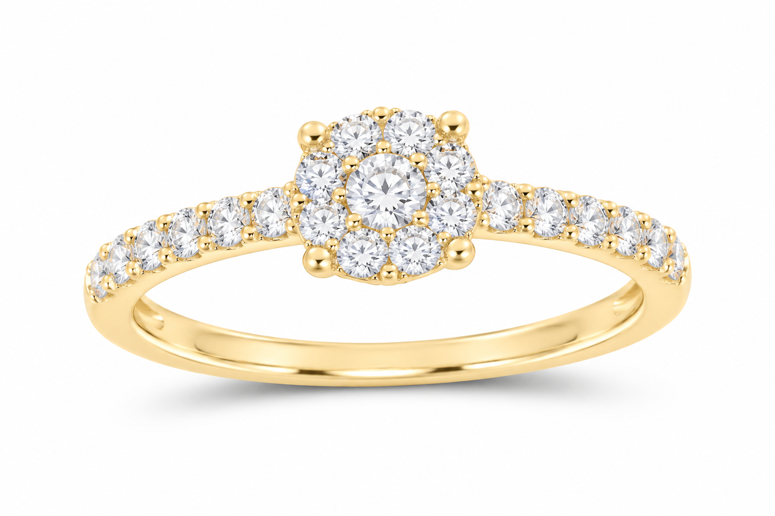 Yellow gold diamond fashion ring, supplier SKU 14329