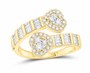Yellow gold diamond fashion ring, supplier SKU 14379