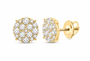 10K Gold 6 CTW Lab-Grown Diamond Round Men's Stud Earrings SKU 15116