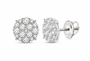 10K Gold 6 CTW Lab-Grown Diamond Round Men's Stud Earrings SKU 15117