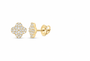 Perez Jewerly yellow metal color lab-grown diamond stud earrings, supplier SKU 17456