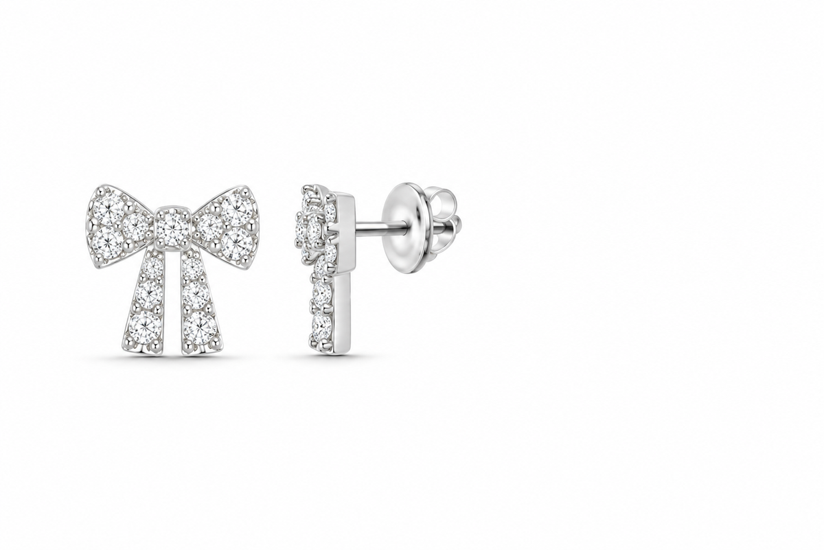 Lab-grown diamond stud earrings, supplier SKU 17610