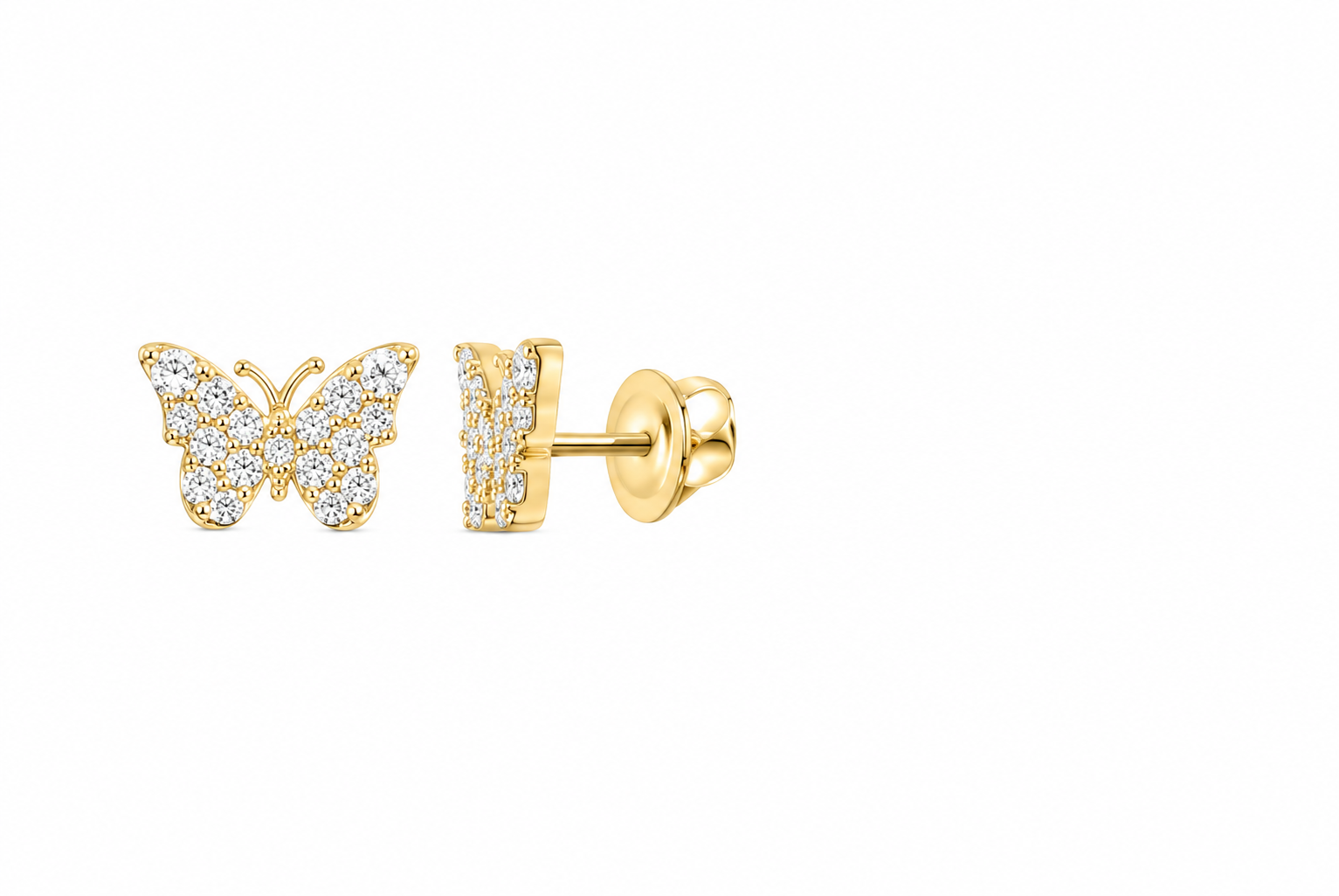 Lab-grown diamond stud earrings, supplier SKU 17611