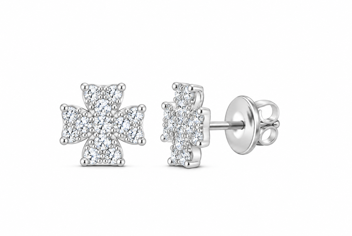 Perez Jewerly lab-grown diamond stud earrings, supplier SKU 17624