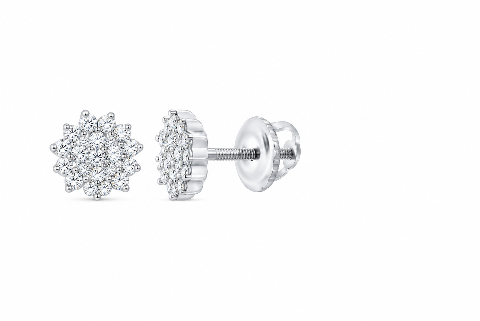 Perez Jewerly lab-grown diamond stud earrings, supplier SKU 17654