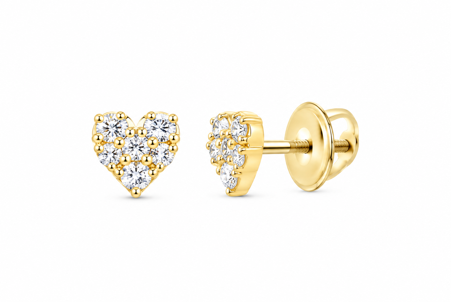 Perez Jewerly lab-grown diamond stud earrings, supplier SKU 17812