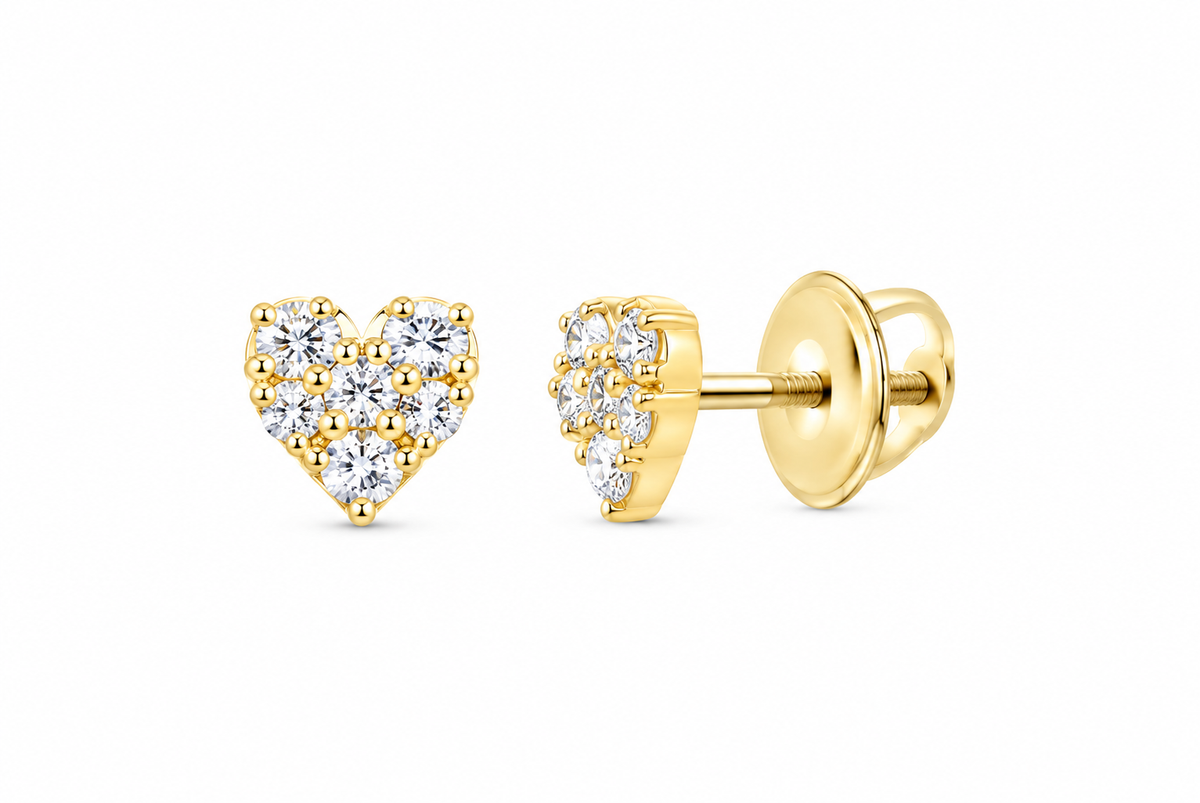 Perez Jewerly lab-grown diamond stud earrings, supplier SKU 17812