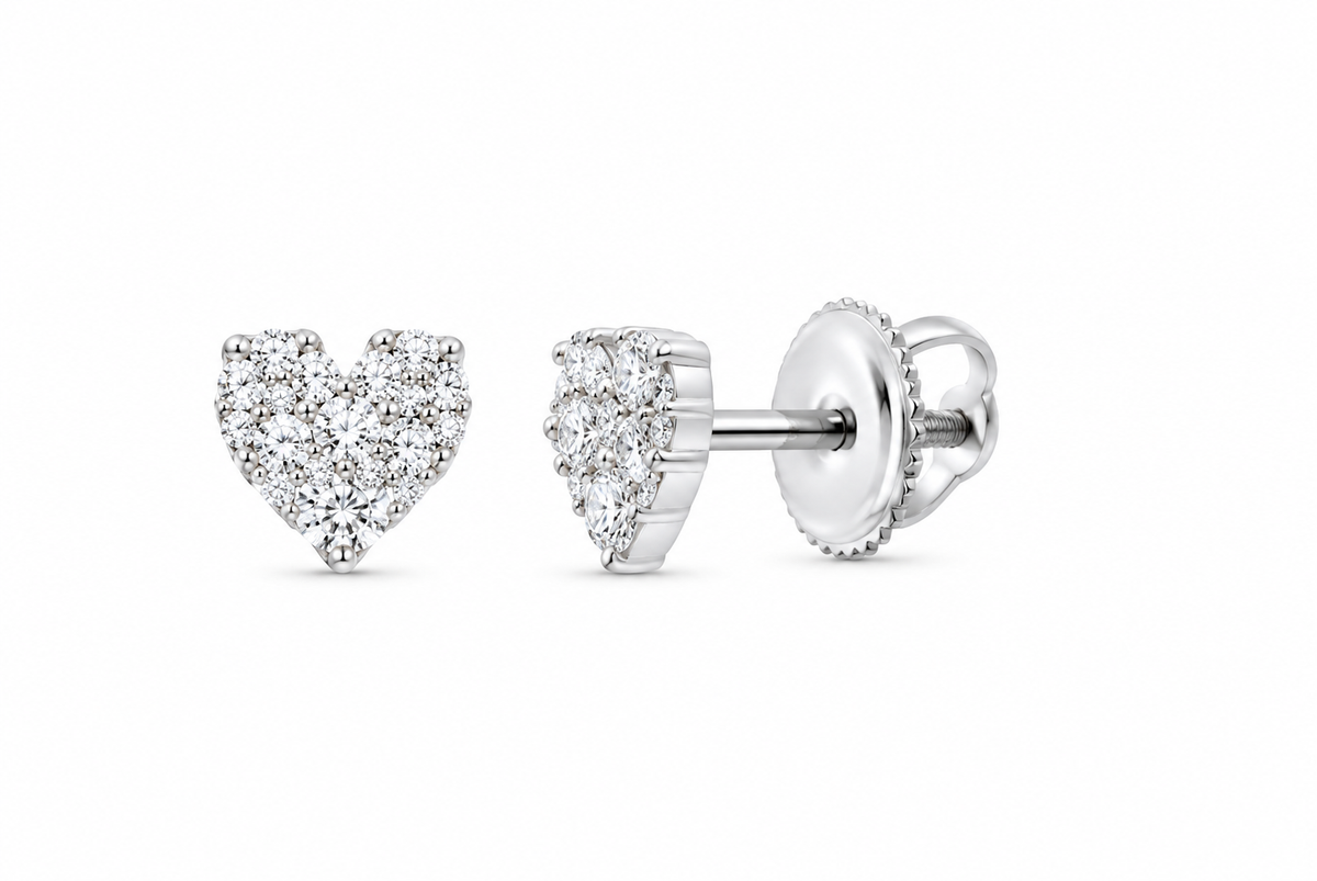 Perez Jewerly lab-grown diamond stud earrings, supplier SKU 17814