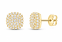 Yellow 1/3 CTW lab-grown diamond cushion stud earrings SKU 17156
