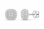 White 1/2 CTW lab-grown diamond cushion stud earrings SKU 17165