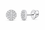 White 1/5 CTW lab-grown diamond round stud earrings SKU 17195