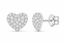 White 3/8 CTW lab-grown diamond heart stud earrings SKU 17207