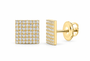 Yellow 5/8 CTW lab-grown diamond square stud earrings SKU 17236