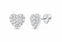 White 1/4 CTW lab-grown diamond heart stud earrings SKU 17347