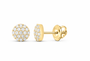 Yellow 1/4 CTW lab-grown diamond round stud earrings SKU 17352