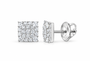 White 1/3 CTW lab-grown diamond square stud earrings SKU 17359
