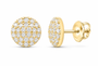 Yellow 3/8 CTW lab-grown diamond round stud earrings SKU 17372