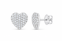 White 3/4 CTW lab-grown diamond heart stud earrings SKU 17385