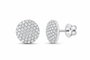 White 3/4 CTW lab-grown diamond round stud earrings SKU 17391