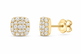 Yellow 1/3 CTW lab-grown diamond cushion stud earrings SKU 17408